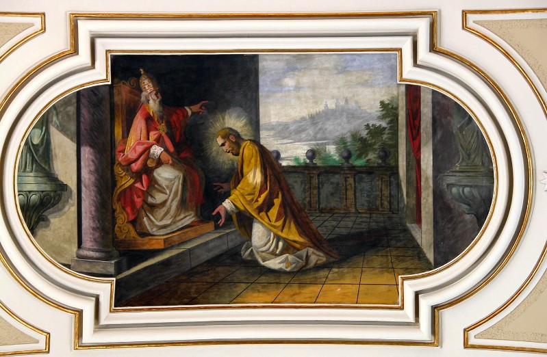Mancini L. (1869), Papa Marcello I invia San Settimio a Jesi