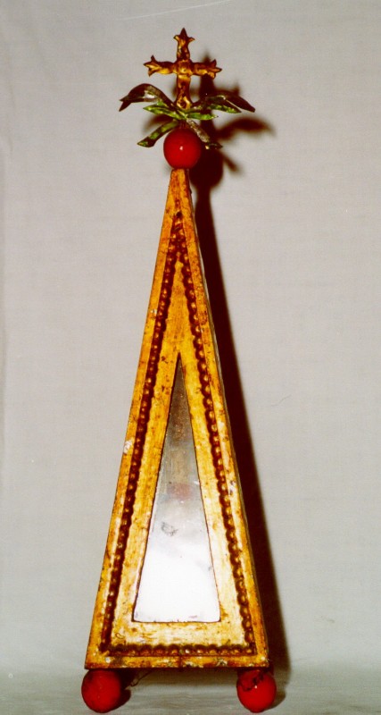 Bott. italiana sec. XIX, Reliquiario a obelisco di San Valeriano