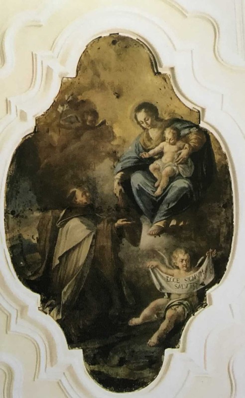 Carella D.A. sec. XVIII, Madonna del Carmelo e San Simone Stock