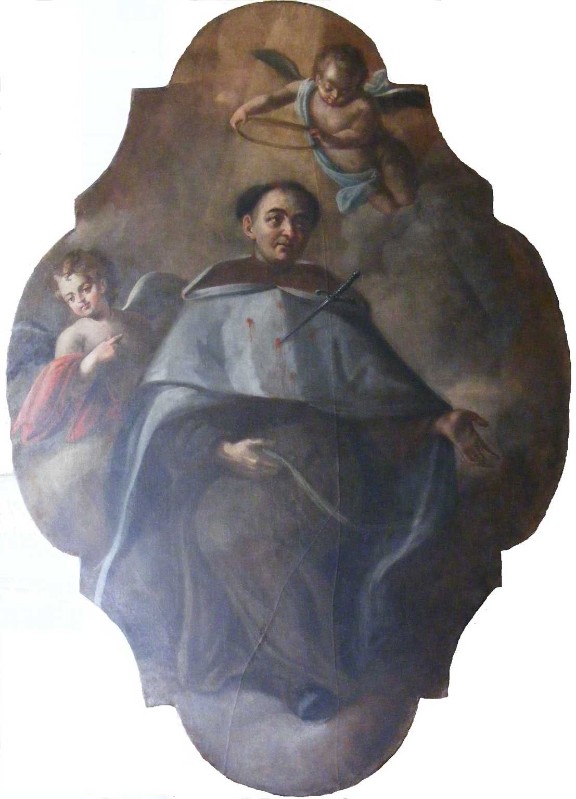 Carella D.A. sec. XVIII, Santo carmelitano con angelo