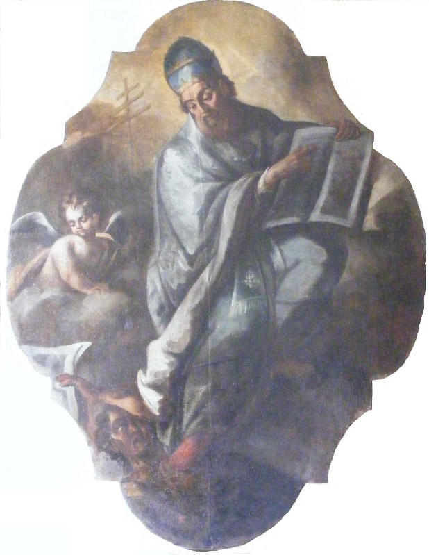 Carella D. A. sec. XVIII, Santo papa con libro