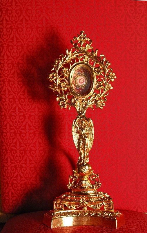 Bottega meridionale sec. XX, Reliquiario a ostensorio di San Gerardo