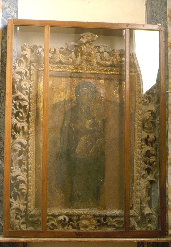 Ambito bizantino sec. XV, Dipinto della Madonna con Bambino