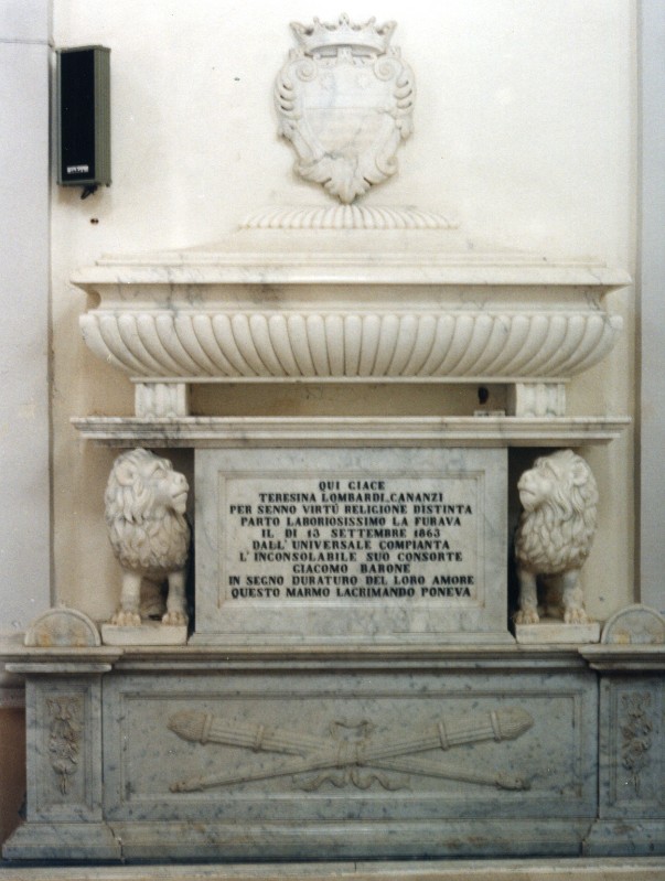 Bottega dell'Italia meridionale (1863), Monumento sepolcrale Cananzi