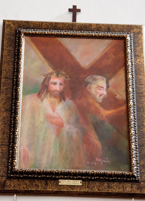 Caputi D. A. (2003), Gesù Cristo aiutato dal cireneo a portare la croce