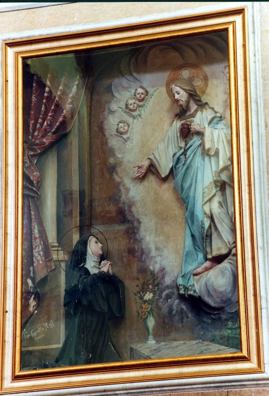Caretta R. sec. XX, Apparizione del Sacro Cuore di Gesù a S. Caterina da Siena