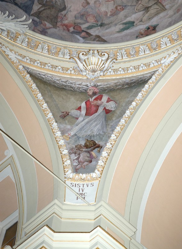 Alerii A. sec. XVII, Dipinto con Papa Sisto IV