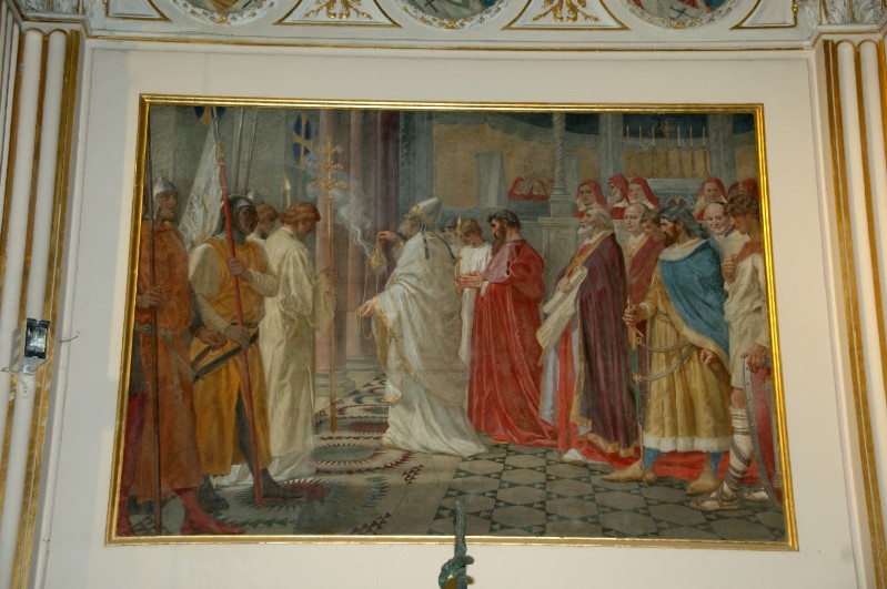 Bruschi D. (1896), Dipinto con la consacrazione del duomo a Sant'Agapito