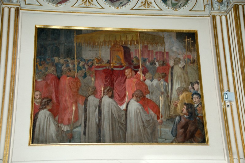 Bruschi D. (1896), Dipinto con la traslazione delle reliquie di Sant'Agapito