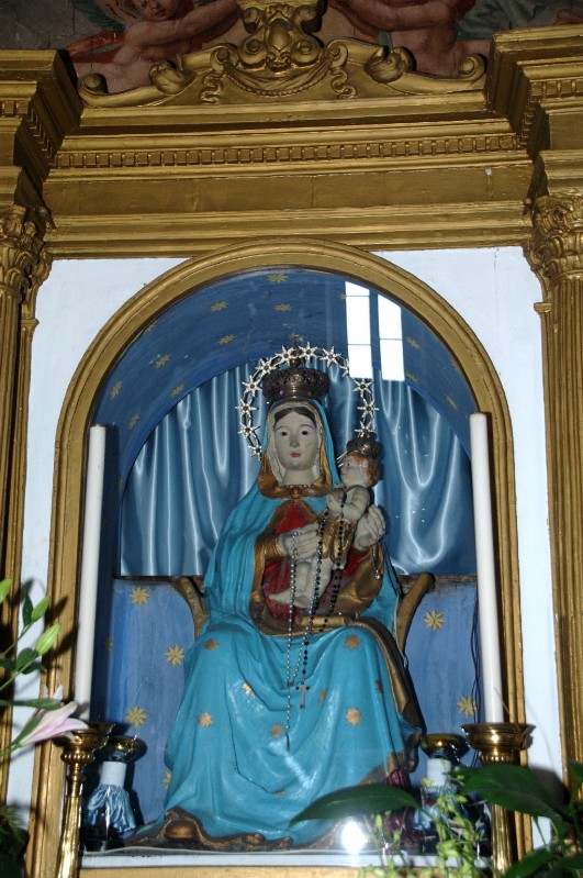 Artigianato laziale sec. XVIII, Statua con la Madonna e Gesù Bambino