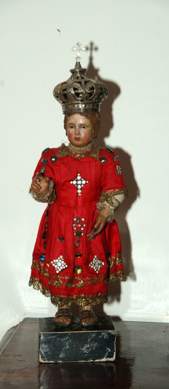 Artigianato laziale sec. XVIII, Statua lignea con Gesù Bambino vestita