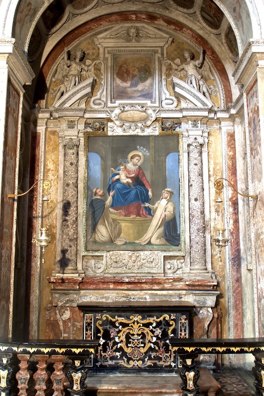 Ambito lombardo sec. XVII, Altare della Madonna del Rosario