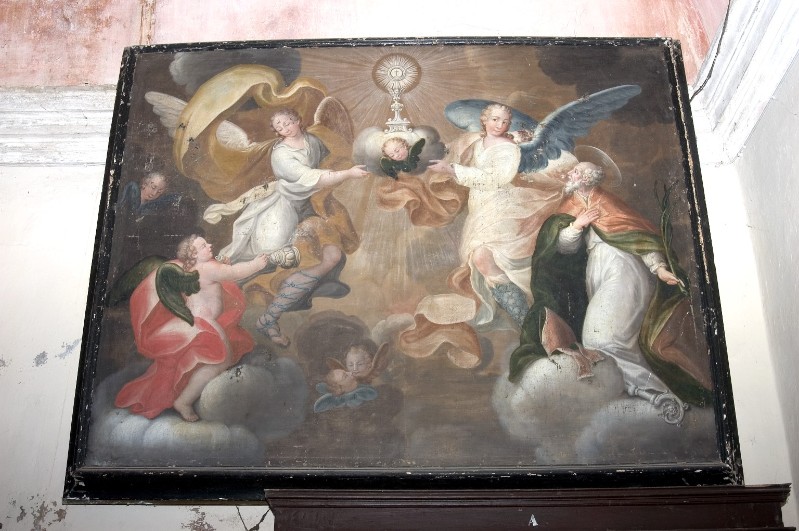 Scuola lombarda sec. XVIII, Sant'Apollinare vescovo e angeli