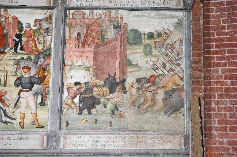 Scuola lombarda (1514), San Teodoro costringe i Francesi ad abbandonare Pavia