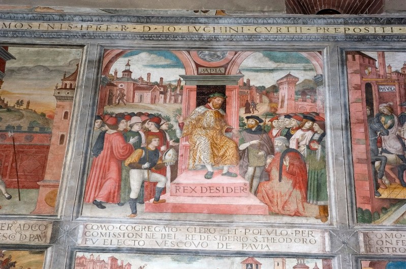 Scuola lombarda (1514), Re Desiderio elegge San Teodoro vescovo di Pavia