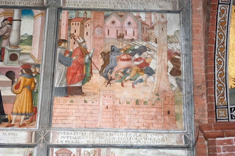 Scuola lombarda (1514), San Teodoro respinge i Francesi entrati a Pavia