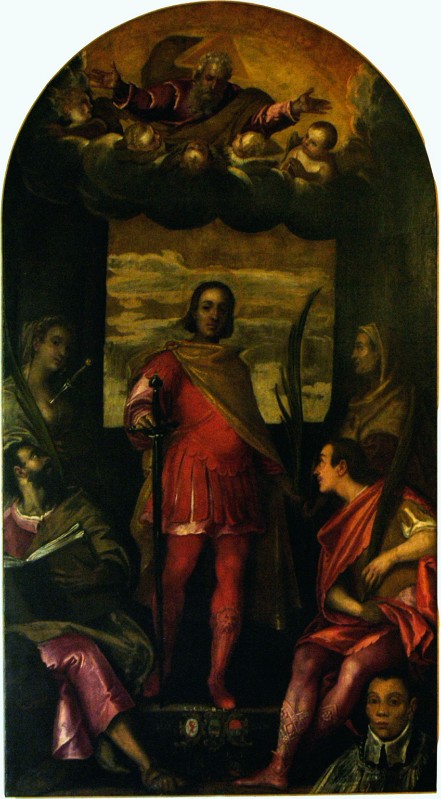 Ambito veneto (1595), Dipinto con Santi