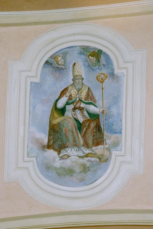 Ambito lunigianese sec. XVII, Dipinto murale con San Prospero