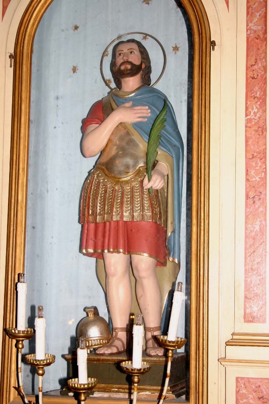 Bottega dell'Italia settentrionale sec. XX, Statua di San Basilide