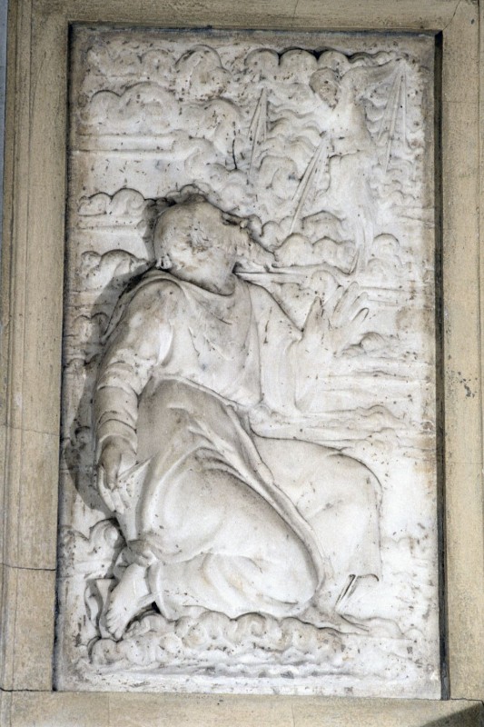 Bottega apuana sec. XVIII, Rilievo raffigurante San Francesco