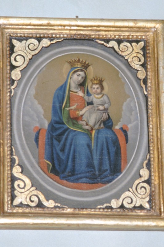 Ambito toscano sec. XIX, Madonna di Montenero in olio su tela