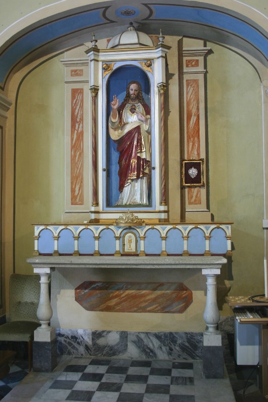 Bottega toscana sec. XX, Altare laterale del Sacro Cuore di Gesù