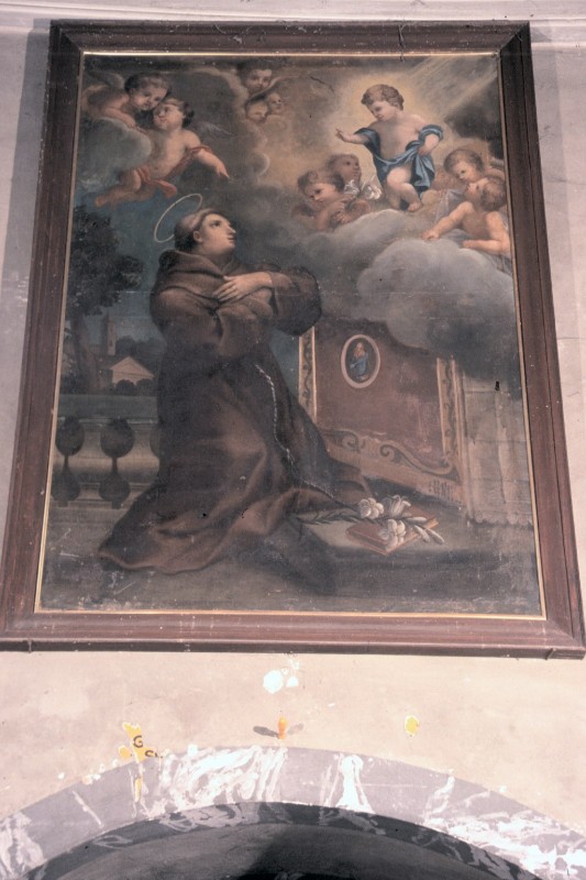 Ambito italiano sec. XIX, Sant'Antonio olio su tela