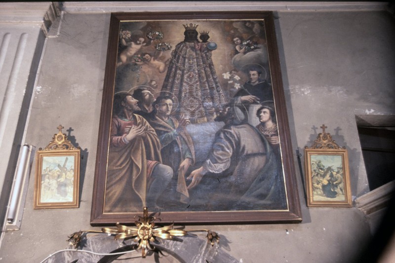 Ambito italiano sec. XIX, Madonna di Loreto olio su tela