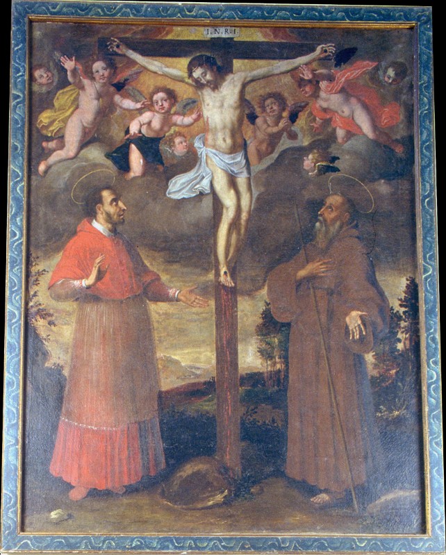 Pandolfi G.G. (1611), Crocifissione con i Santi Carlo e Francesco