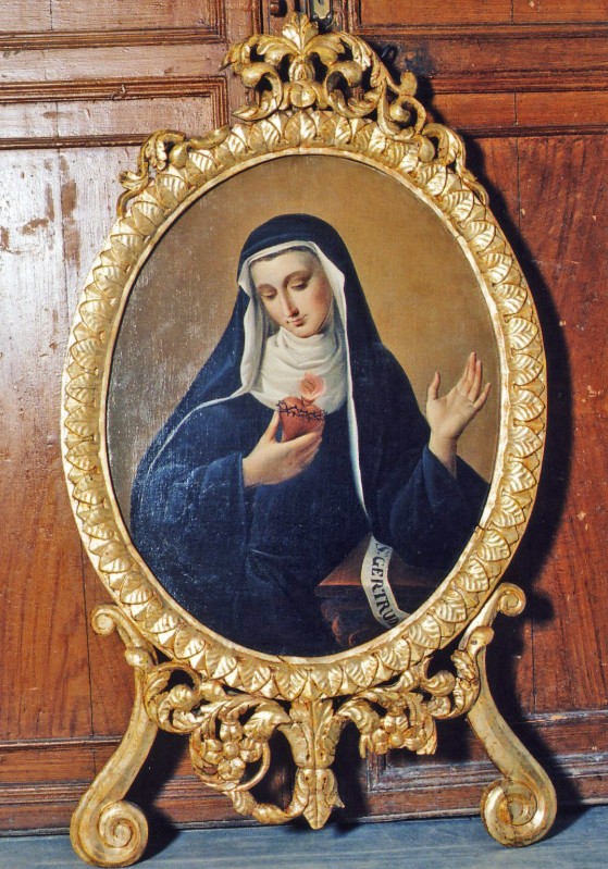 Bottega siciliana sec. XVIII, Cornice del dipinto di S. Gertrude