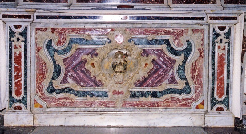 Ambito siciliano sec. XVIII, Paliotto dell'altare di S. Giovanni Nepomuceno