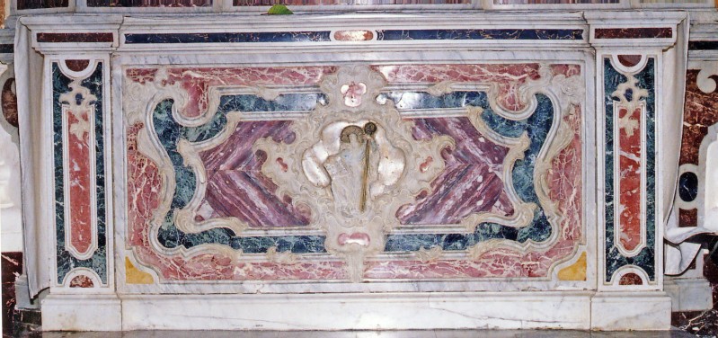 Ambito siciliano sec. XVIII, Paliotto dell'altare di S. Benedetto