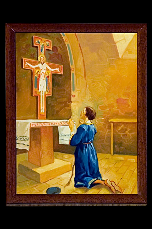 Cannistrà Eugenio (2001), San Francesco d'Assisi in preghiera