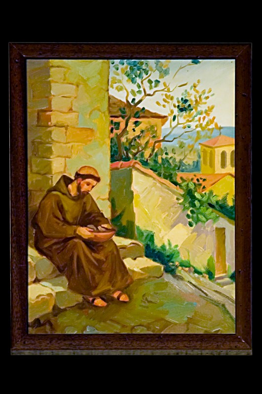 Cannistrà Eugenio (2001), San Francesco d'Assisi raccoglie il Sangue di Cristo