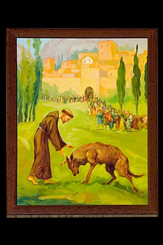 Cannistrà Eugenio (2001), San Francesco d'Assisi ammansisce il lupo di Gubbio