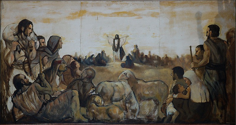 Bramante O. (1980), Dipinto con discorso della montagna