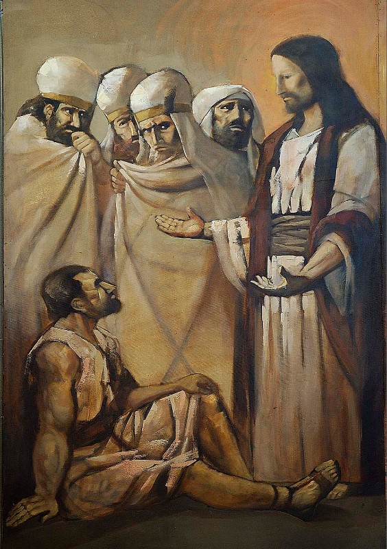 Bramante O. (1980), Dipinto con guarigione del paralitico