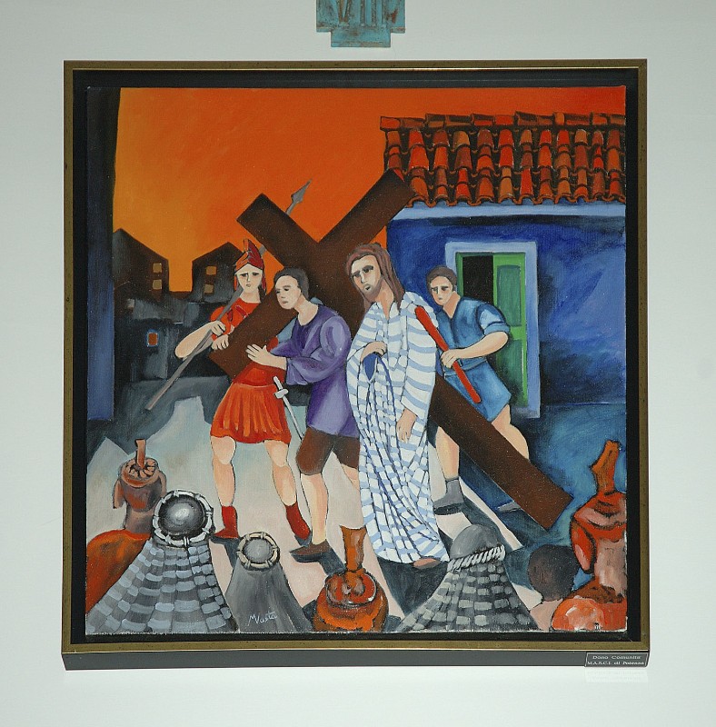 Vasta M. (2000), Via Crucis Gesù Cristo aiutato dal cireneo a portare la croce