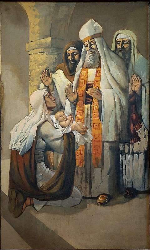 Bramante O. (1980), Dipinto con la presentazione di Gesù al tempio