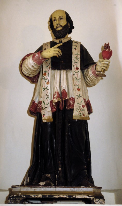 Artigianato dell'Italia meridionale sec. XVIII, Statua con San Gaetano da Thiene