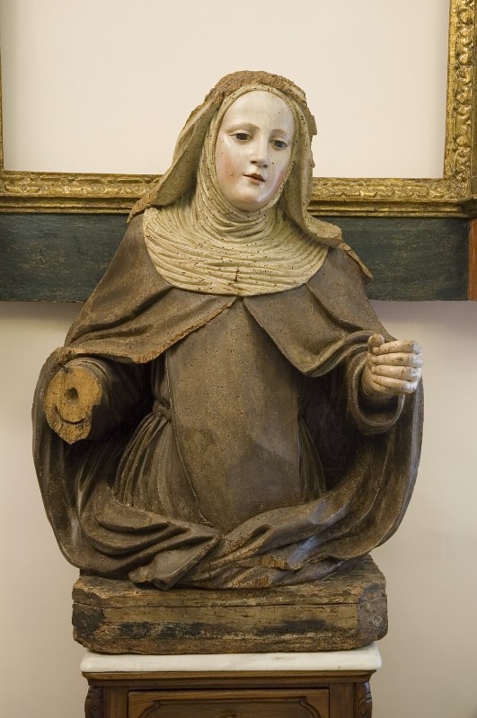 Colombo G. sec. XVIII, Statua con Santa Chiara