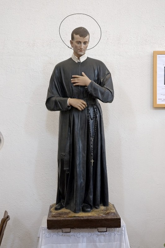 Artigianato napoletano sec. XX, Statua con San Gerardo Majella