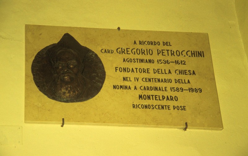 Bott. italiana (1989), Lapide di Gregorio Petrocchini