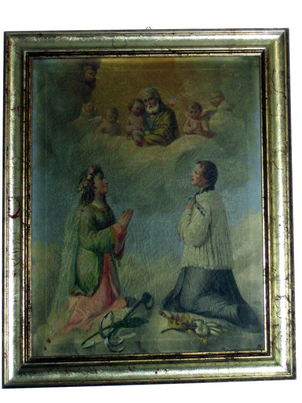 Bott. dell'Italia meridionale sec. XVIII, Dipinto San Giuseppe e Santi