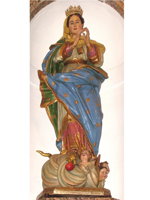 Ambito dell'Italia meridionale sec. XVIII-XIX, Statua dell'Immacolata