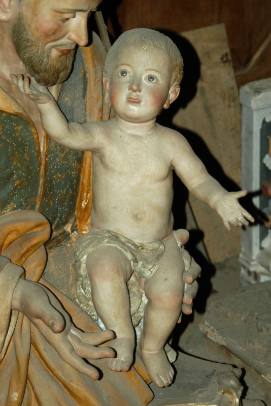 Artista campano sec. XVIII, Statua con Gesù Bambino