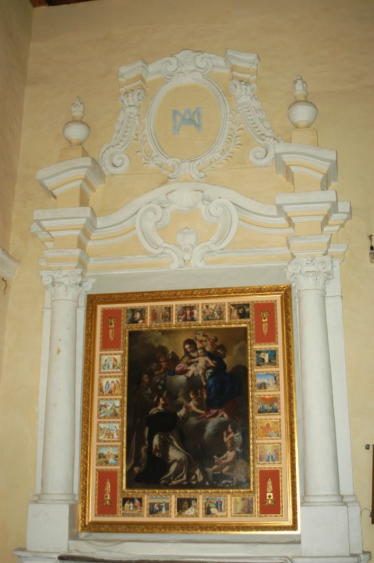 Stuccatore campano sec. XVIII, Cona altare del rosario