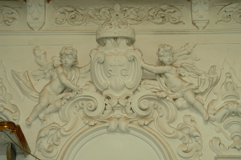 Stuccatore campano sec. XVIII, Angeli in stucco