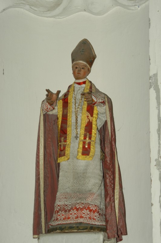 Artigianato campano sec. XIX, Statua con San Gennaro