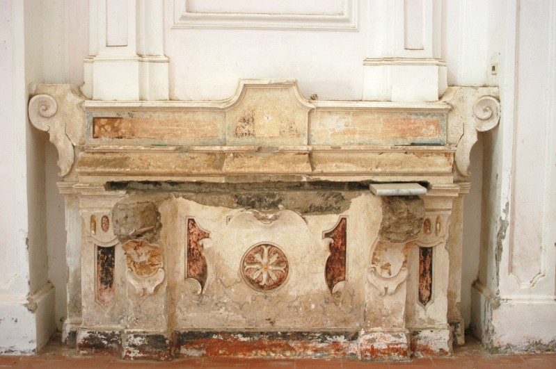 Stuccatore campano sec. XVIII, Altare in stucco 1/5